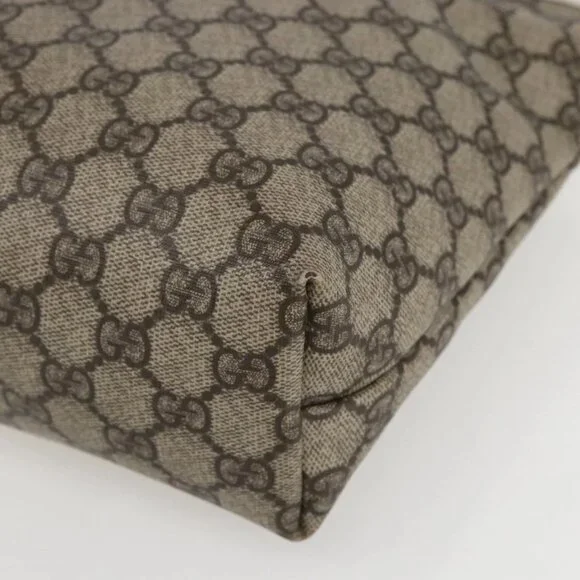 GUCCI GG Supreme Tote Bag PVC Beige Silver - Picture 4 of 16